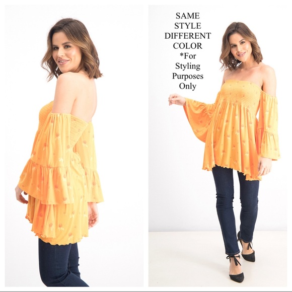 FREE PEOPLE BOHO FLOWY TUNIC TOP FLORAL BLOUSE A2C - Picture 5 of 16